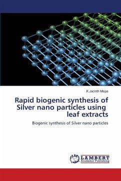 Rapid biogenic synthesis of Silver nano particles using leaf extracts - Mispa, K.Jacinth