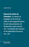 Manuel du Valet de Chambre (eBook, ePUB)