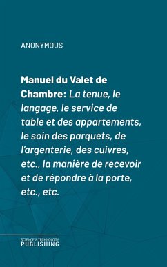 Manuel du Valet de Chambre (eBook, ePUB) - Anonymous