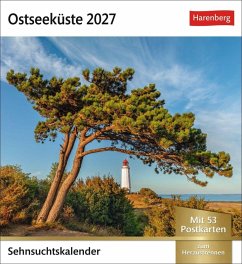 Cover Ostseeküste Sehnsuchtskalender 2027 - Wochenkalender mit 53 Postkarten