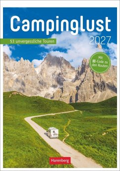 Cover Campinglust Wochen-Kulturkalender 2027 - 53 unvergessliche Touren