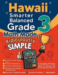 Cover Hawaii Smarter Balanced Grade 3 Math Made Ridiculously Simple