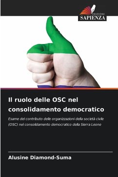 Il ruolo delle OSC nel consolidamento democratico - Diamond-Suma, Alusine
