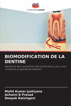 Cover BIOMODIFICATION DE LA DENTINE