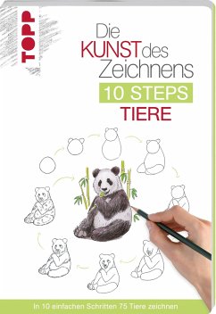Die Kunst des Zeichnens 10 Steps - Tiere   (Mängelexemplar) - Kilgour, Heather