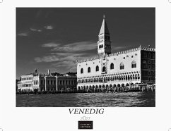 Cover Venedig Kalender 2027 schwarz weiss - Wandkalender   Fotokalender Italien 42x55 - mit malerischen Fotos von Venedig , Italien