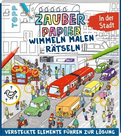 Cover Zauberpapier Wimmeln Malen Rätseln - In der Stadt  (Mängelexemplar)