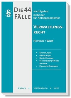 Cover Die 44 wichtigsten Fälle Verwaltungsrecht