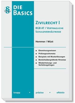 Cover Die Basics Zivilrecht I - BGB AT / Vertragliche Schuldverhältnisse