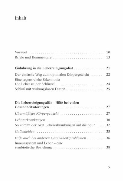 Leberreinigungsdiät