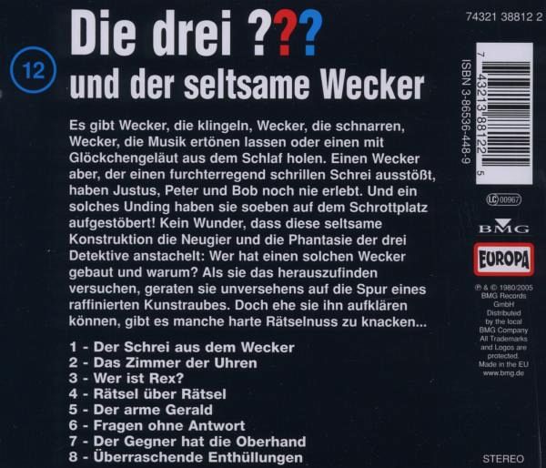 Die drei Fragezeichen und der seltsame Wecker / Die drei Fragezeichen -  Hörbuch … - Hörbücher portofrei bei bücher.de
