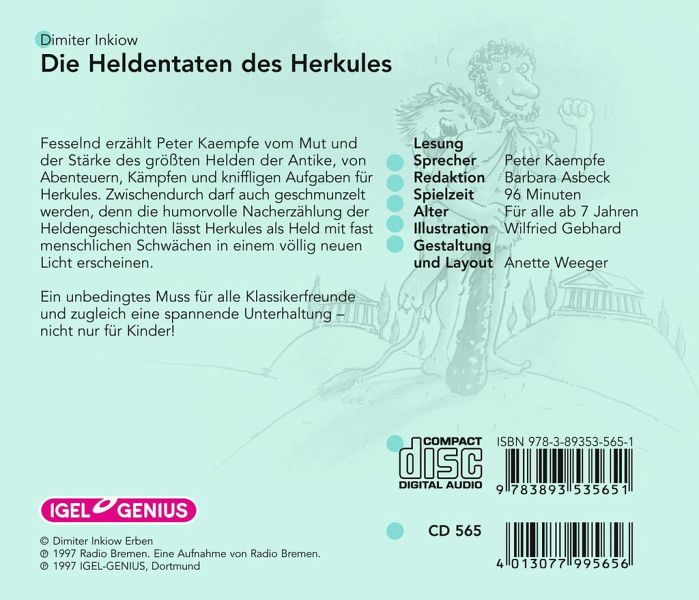 Die Heldentaten des Herkules von Dimiter Inkiow Hörbücher bei bücher.de Die Heldentaten des Herkules von Dimiter Inkiow Hörbücher bei bücher.de