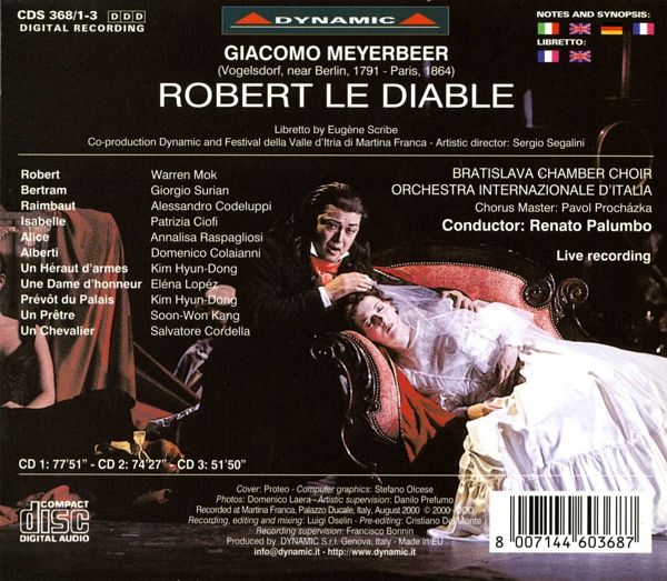 Robert Le Diable von Warren Mok / Tenor / Patrizia Ciofi / G auf Audio