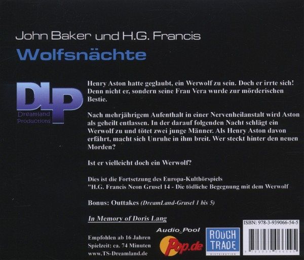 Wolfsnächte 1 Audio Cd - 