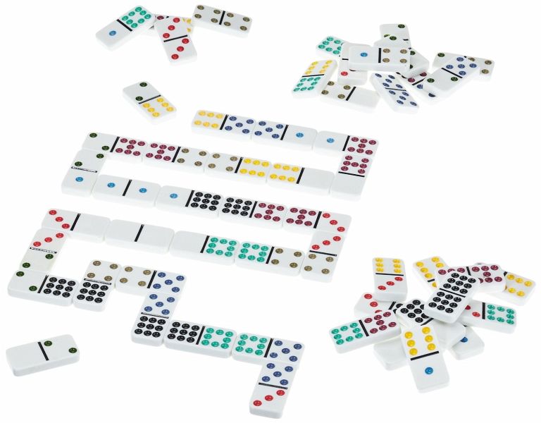 Domino Classic Line mit großen Spielsteinen 
