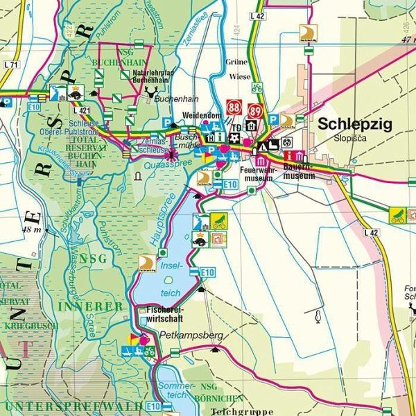 Biosphärenreservat Spreewald 1 : 50 000 - Landkarten portofrei bei