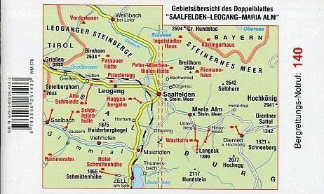 Mayr Karte Saalfelden, Leogang, Maria Alm - Landkarten portofrei bei