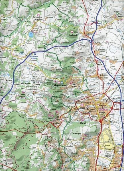 IGN Karte, Une ville et ses environs, routière et touristique Clermont ...