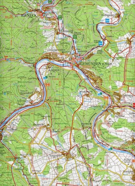 Landkreis Main-Spessart Radkarte - Landkarten portofrei bei bücher.de