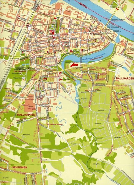 Stadtplan Tilsit / Sowjetsk mit Ragnit / Njeman von Dirk Bloch