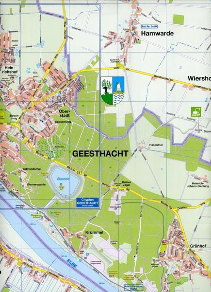 HARTMANN PLAN Geesthacht  1 20 000 Stadtplan Landkarten  