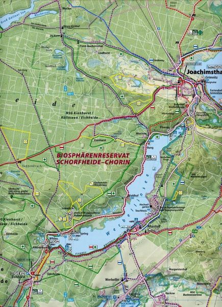 Joachimsthal - Werbellinsee 1 : 50 000 - Landkarten portofrei bei bücher.de