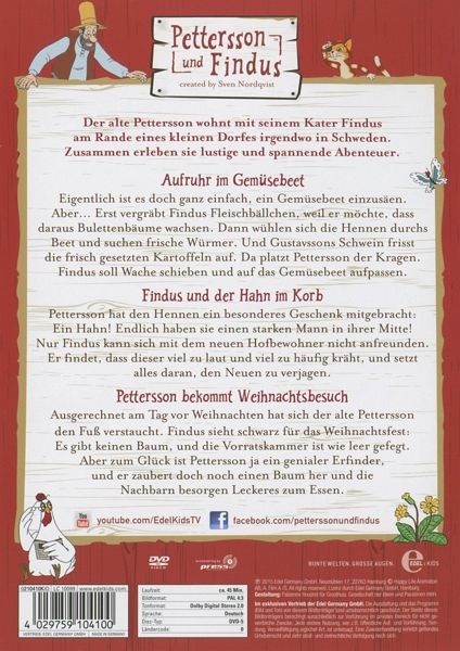 Pettersson und Findus 3 Aufruhr im Gemüsebeet auf DVD jetzt bei