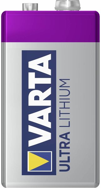 1x Varta Ultra Lithium 9V-Block 6 LR 61 Ideale Wahl für gängige Rauchmelder 