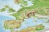 Europa, Reliefkarte, mit Holzrahmen - Bild 2