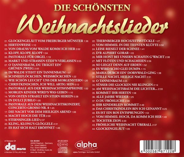 Die Schönsten Weihnachtslieder auf Audio CD jetzt bei bücher.de bestellen