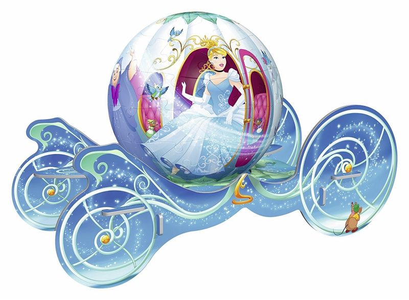 Ravensburger 118236 Cinderella Kutsche Disney Princess 3DPuzzleBall, 72 … Bei bücher