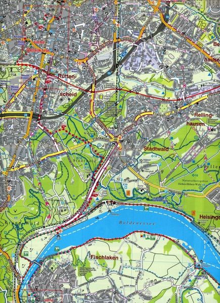 KVplan Sonderausgabe Fahrradstadtplan Essen - Landkarten portofrei bei