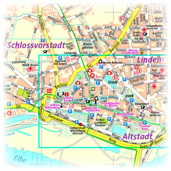 PublicPress Stadtplan Lutherstadt Wittenberg - Landkarten bei bücher.de