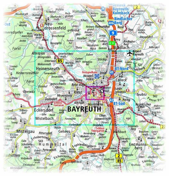 PUBLICPRESS Stadtplan Bayreuth - Landkarten portofrei bei bücher.de