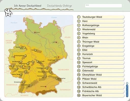 Deutschland Karte Bundesländer Grundschule - Bundesländer Und