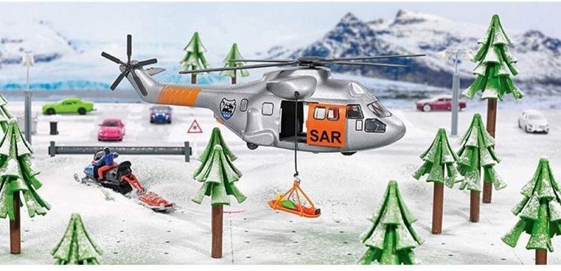 SIKU Spielzeug SAR Transporthubschrauber Rettungshubschrauber Hubschrauber 2527 