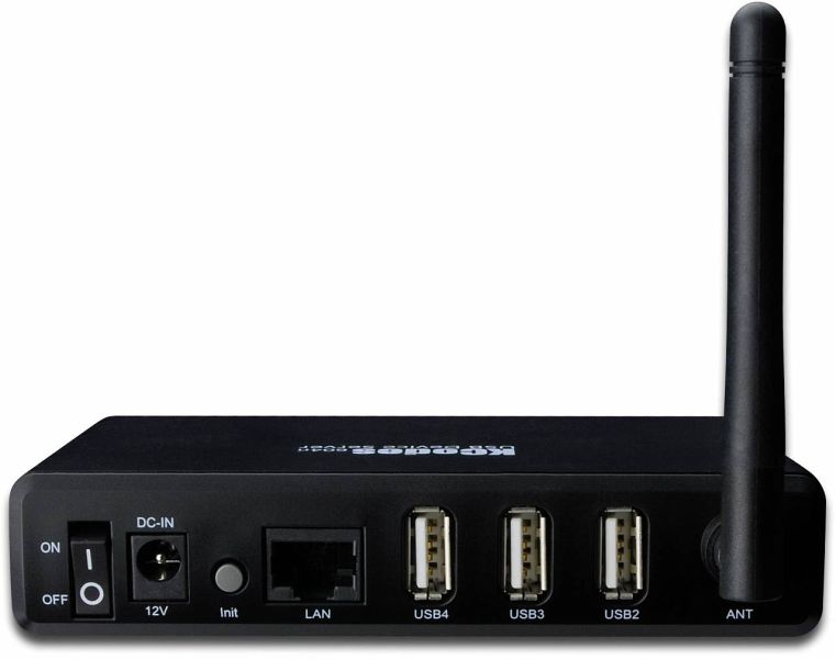 DIGITUS 4Port USB 2.0 Wireless Multifunction Network Server
