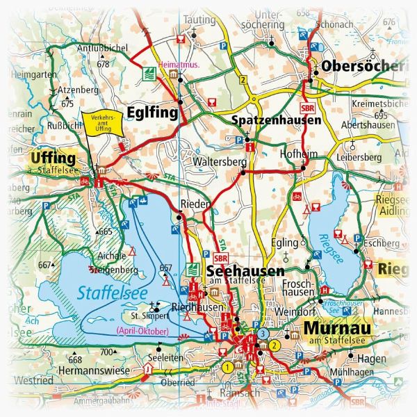 PublicPress Radkarte Bayerische Seen - Landkarten portofrei bei bücher.de