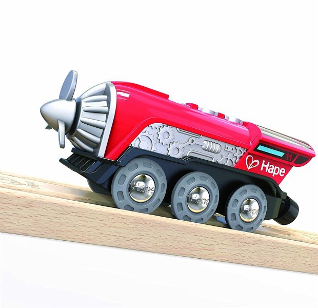 Hape E3750 Eisenbahnwelt Propeller-Lok
