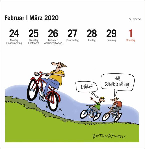 Butschkow Fahrrad unser AufstellPostkartenkalender 2020