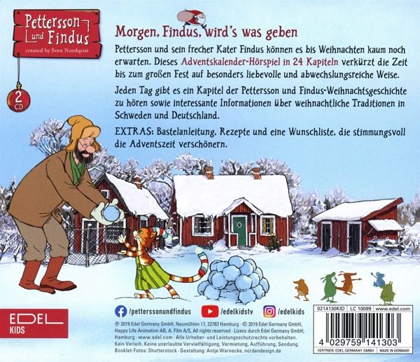 Pettersson & Findus - Das Adventskalender-Hörspiel - Hörbücher portofrei  bei bücher.de