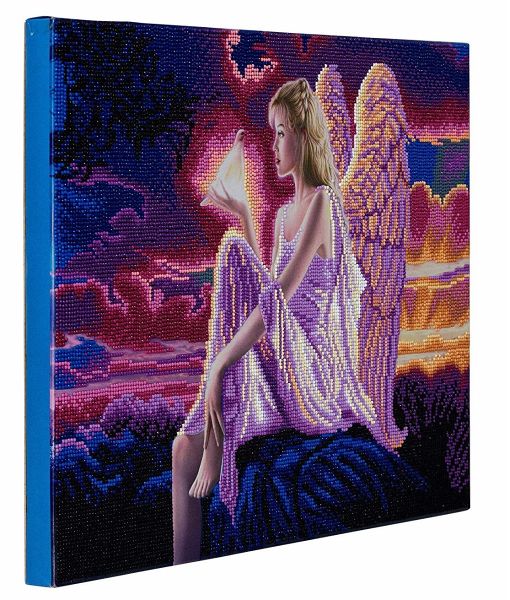 Craft Buddy CAKXLED8 Angel Dusk, 40x50cm LED Crystal Art Kit