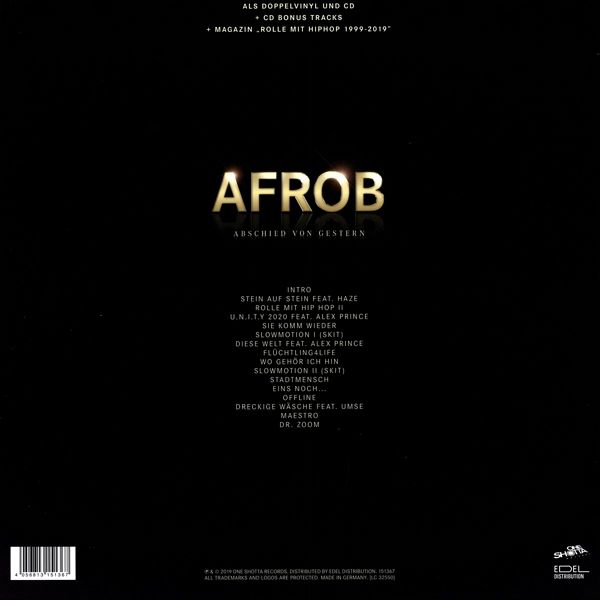 Abschied Von Gestern (Boxset) von Afrob auf Vinyl - Portofrei bei bücher.de