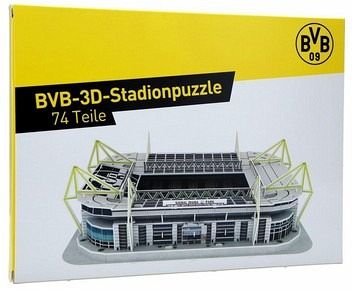 BVB 15332000 - BVB-3D-Stadionpuzzle, SIGNAL-IDUNA-PARK, Borussia Dortmund,  74 Teile - Bei bücher.de immer portofrei