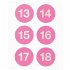 Adventskalender Sticker, Neon Pink, FSC... - Bild 4