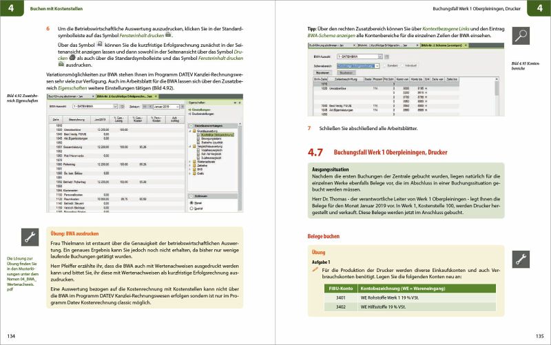 Finanzbuchhaltung Mit Kostenstellen Kostentragern In Der Praxis Mit Datev Von Gunter Lenz Fachbuch Bucher De