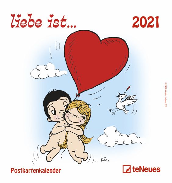 liebe ist... 2021. Postkartenkalender von Kim Casali Kalender