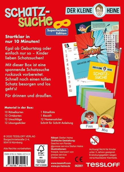 Der kleine Heine Schnitzeljagd für drinnen und draußen Schatzsuche Dinosaurier Edition