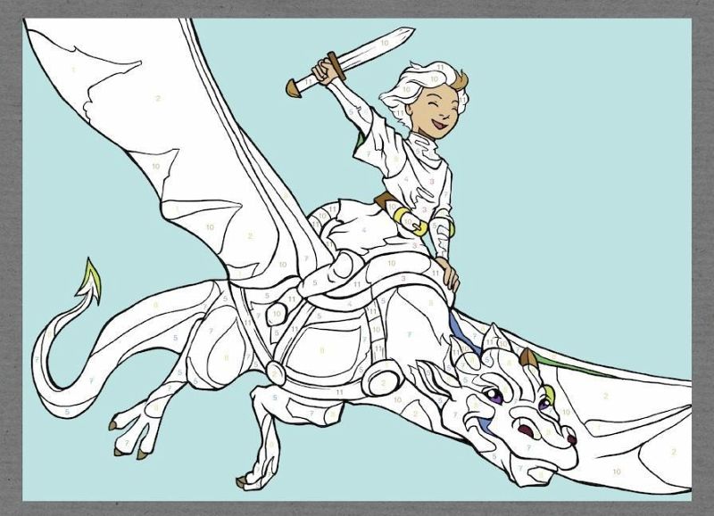 Malen nach Zahlen: Drachen (Mängelexemplar) portofrei bei bücher.de