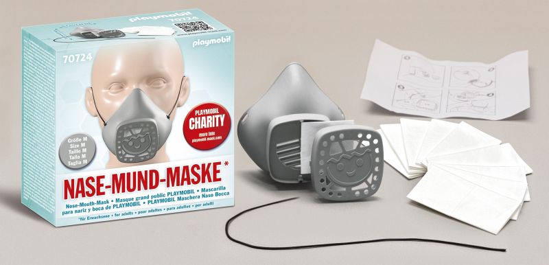 PLAYMOBIL® 70724 Nase-Mund-Maske, Größe M, Farbe hellgrau  (wiederverwendbar) - Portofrei bei bücher.de